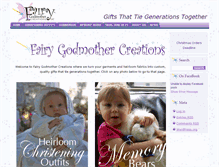 Tablet Screenshot of fairygodmothercreations.com